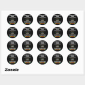 De 3800 Vietnamese honden Ronde Sticker (Vel)