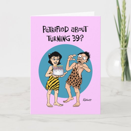 De 39ste verjaardag van een vriend kaart (Voorkant)