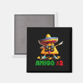 De 3 Drie Amigos Cinco de Mayo Amigo #2 Groep MA Magneet (Voorkant / Achterkant)