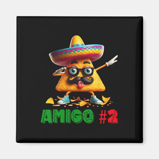 De 3 Drie Amigos Cinco de Mayo Amigo #2 Groep MA Magneet (Voorkant)