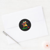 De 3 Drie Amigos Cinco De Mayo Amigo #3 Groep Ma Ronde Sticker (Envelop)