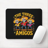 De 3 drie amigos drie vrienden skelet cinco de muismat (Met muis)