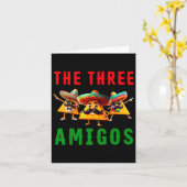 De 3 drie Amigos drie vrienden Tres Amigos Cinco Kaart (Gele Bloem)