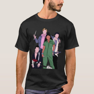 De 3 jongens en het meisje van Sunset Curve T-shirt
