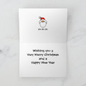 De 3 kerstmannen feestdagen kaart (Binnen)