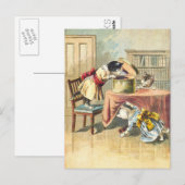 De 3 kleine Kittens: Zoeken naar de Mittens Briefkaart (Voorkant / Achterkant)