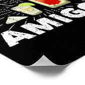 De 3 Mexicaanse Limoen Amigos Salt Tequila Poster (Hoek)