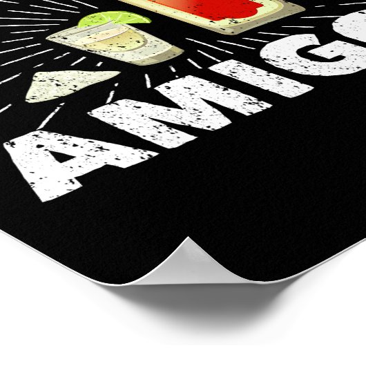 De 3 Mexicaanse Limoen Amigos Salt Tequila Poster (Hoek)