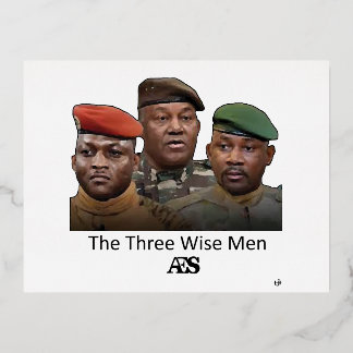 De 3 wijze Mannen AES Folie Feestdagen Briefkaart