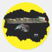 De 3D is echt Ronde Sticker (Voorkant)