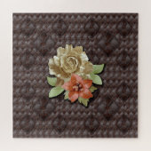 De 3D Leather Academia Decor Jigzaag Puzzle Legpuzzel (Horizontaal)