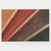 De 3D Leather Academia Decor & Kaarten Gastenboek (Achterkant)