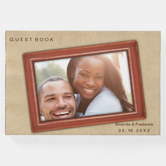 De 3D Leather Academia Decor & Kaarten Gastenboek (Voorkant)