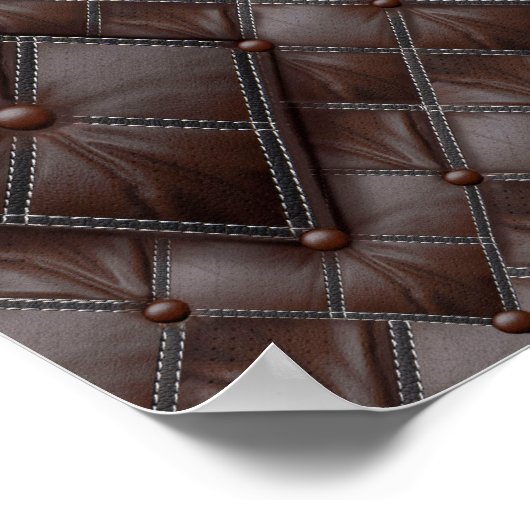 De 3D Leather Academia Decor & Kaarten Poster (Hoek)