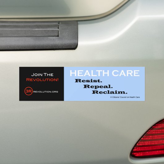 De 3R-revolutie Bumpersticker (Op auto)