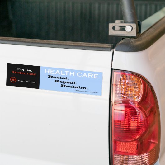 De 3R-revolutie Bumpersticker (Op Truck)