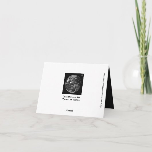 De 40e leeftijd is slechts een getal dat op de geb kaart (Achterkant)