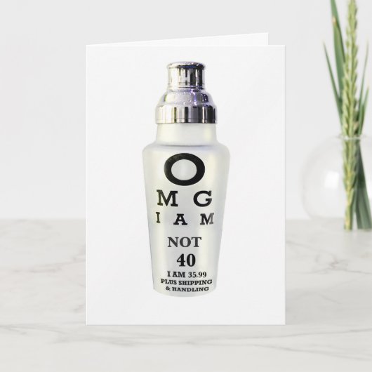 de 40ste Kaart van de Verjaardag (Voorkant)
