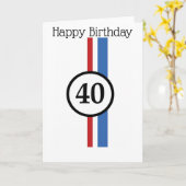 de 40ste Kaart van de Verjaardag Herbie (Gele Bloem)