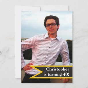 De 40ste verjaardag van de moderne mannen eenvoudi kaart