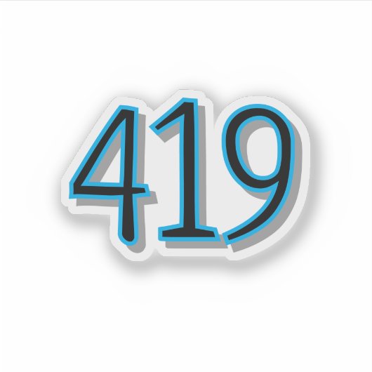 De 419 - Toledo, Ohio Sticker (Voorkant)