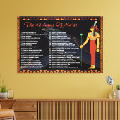 de 42 wetten van de maat - negatieve congressen canvas afdruk (Insitu (Woonkamer))