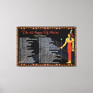 de 42 wetten van de maat - negatieve congressen canvas afdruk