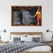 de 42 wetten van de maat - negatieve congressen canvas afdruk (Insitu (Slaapkamer))