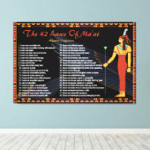 de 42 wetten van de maat - negatieve congressen canvas afdruk (Insitu (Houten vloer))