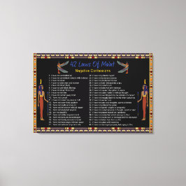 de 42 wetten van de maat - negatieve congressen canvas afdruk