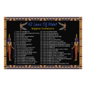 de 42 wetten van de maat - negatieve congressen foto afdruk (Voorkant)