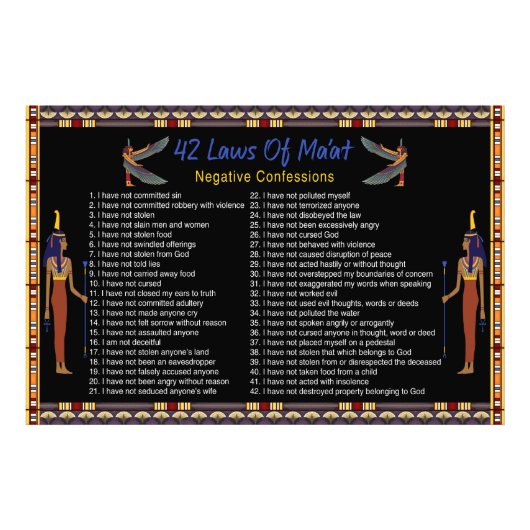 de 42 wetten van de maat - negatieve congressen foto afdruk (Voorkant)