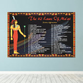 de 42 wetten van de maat - positieve bekrachtiging canvas afdruk (Insitu (Houten vloer))