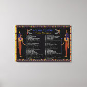 de 42 wetten van de maat - positieve bekrachtiging canvas afdruk (Voorkant)