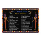 de 42 wetten van de maat - positieve bekrachtiging foto afdruk (Voorkant)