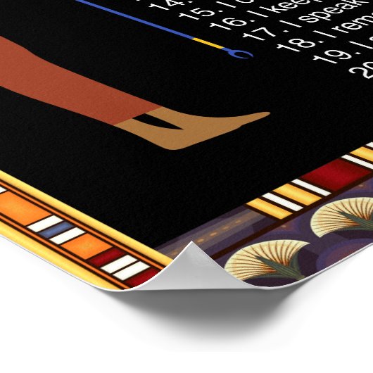 de 42 wetten van de maat - positieve bekrachtiging poster (Hoek)