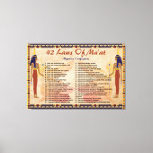 de 42 wetten van het maat - Negative Confessions C Canvas Afdruk (Voorkant)