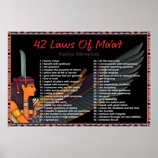 de 42 wetten van het Poster " positieve ontwikkeli (Voorkant)