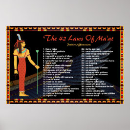 de 42 wetten van het Poster " positieve ontwikkeli