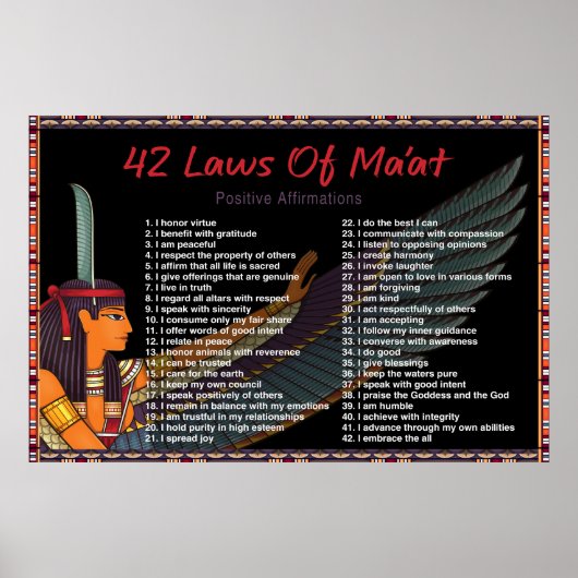 de 42 wetten van het Poster " positieve ontwikkeli (Voorkant)