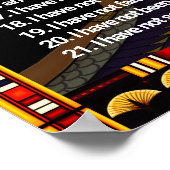 de 42 wetten van het Poster van de maat - negatiev (Hoek)