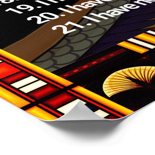 de 42 wetten van het Poster van de maat - negatiev (Hoek)