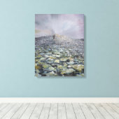 De 42e piek canvas afdruk (Insitu (Houten vloer))