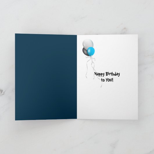 de 45ste Kaarsen van de Verjaardag Kaart (Binnen)