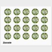 de 45ste Sticker van het Football van de Werf van (Vel)