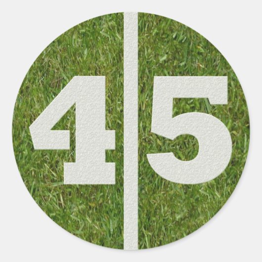 de 45ste Sticker van het Football van de Werf van (Voorkant)