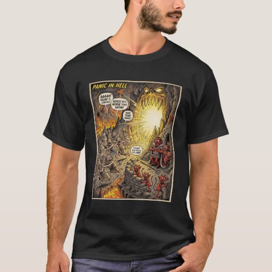 De 47ste Cirkel "Paniek in de Hel" T-shirt (Voorkant)