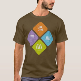 De 4 elementen van de spiritualiteit Love T-shirt