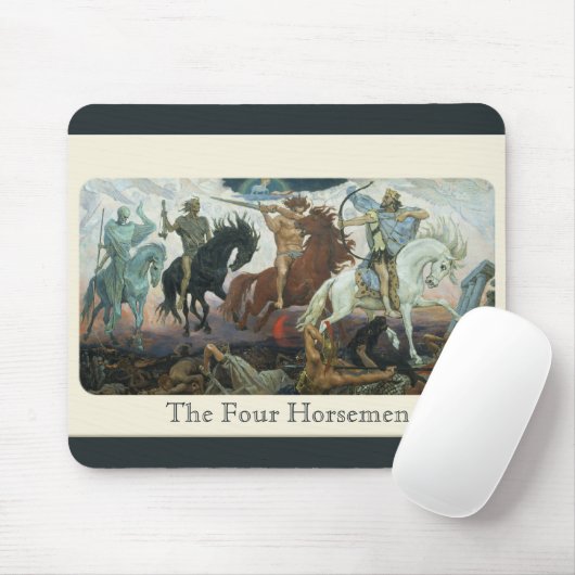 De 4-paarden van de Apocalyps Muismat (Met muis)