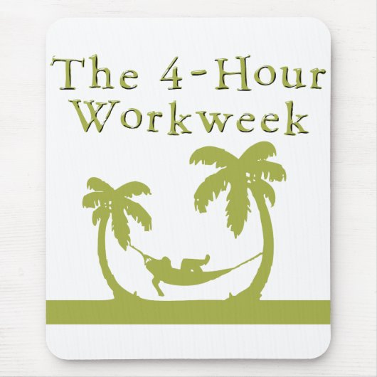 De 4-uurs werkweek-mousepad muismat (Voorkant)